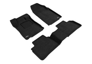 Nissan Altima Floor Mats - Front and Rear - 3D MAXpider - ELEGANT - Black - `16-`18 Nissan Altima Floor Mats - Front and Rear - 3D MAXpider - ELEGANT - Black - `16-`18
